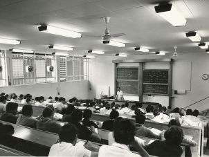 Students during a lecture 