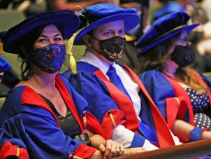 Doctor of Philosophy graduates at the Cairns ceremony