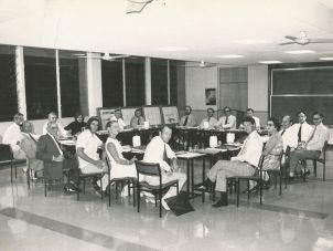 College Council meeting in 1974